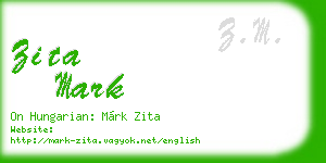 zita mark business card